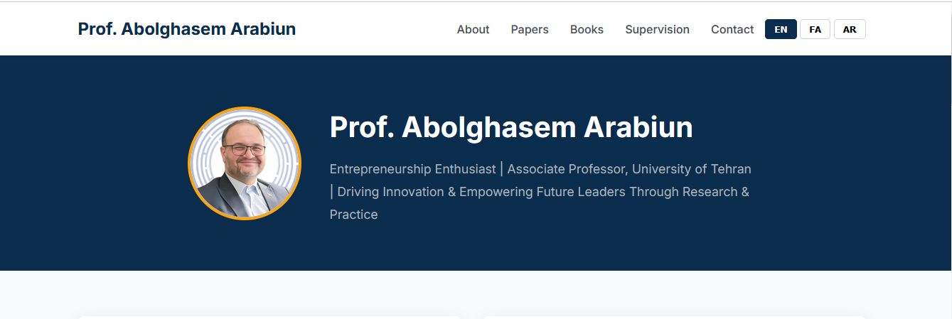 وب‌سایت دکتر عربیون